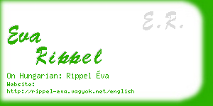 eva rippel business card