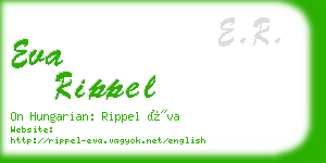 eva rippel business card